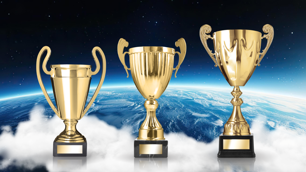 trophies above the earth