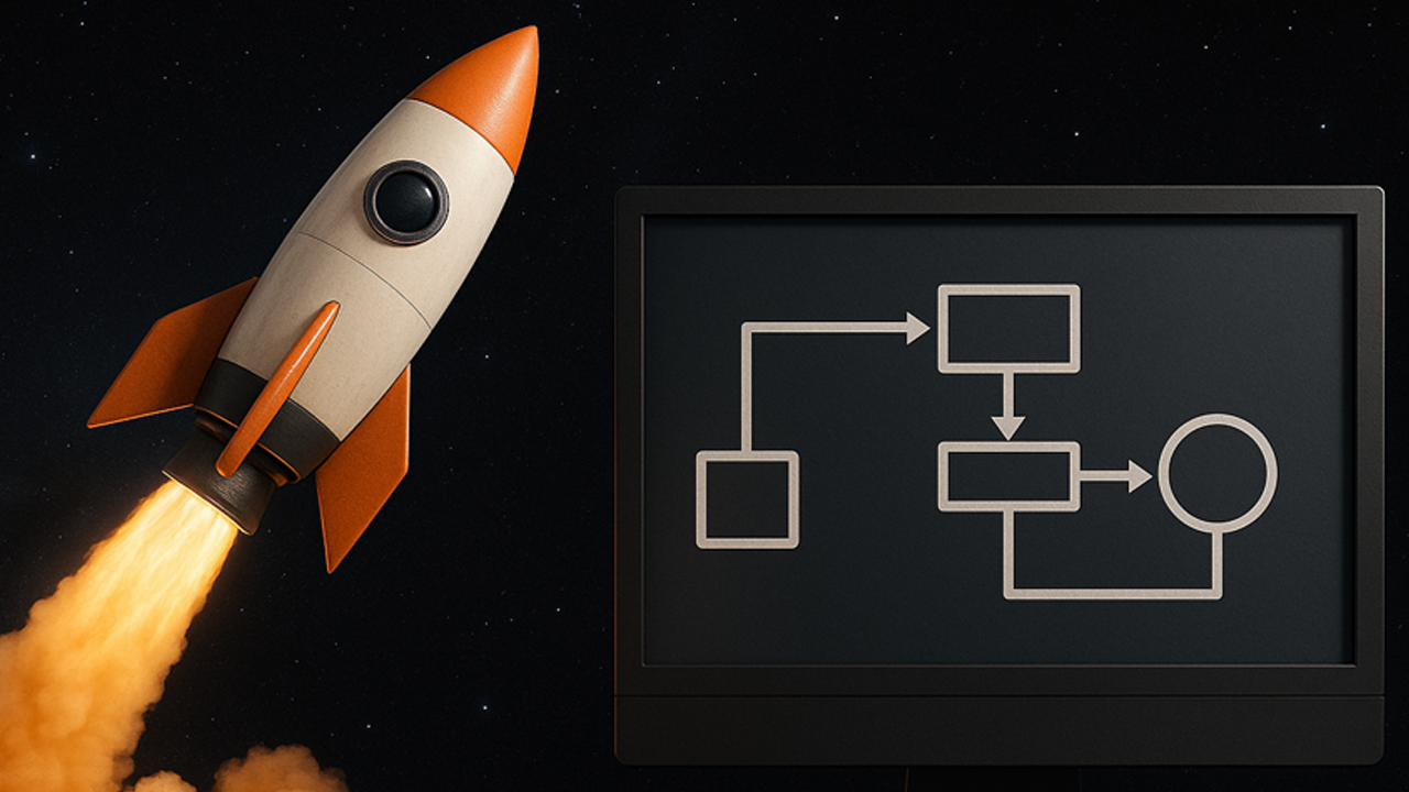 rocket alongside workflow