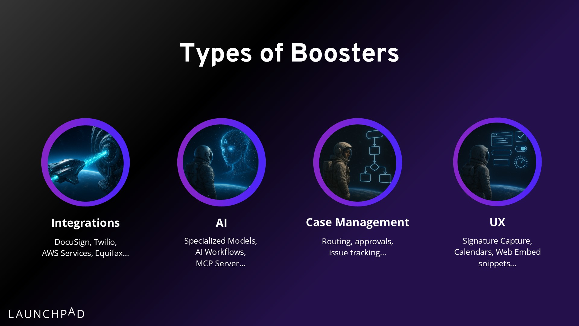 types of boosters on Launchpad