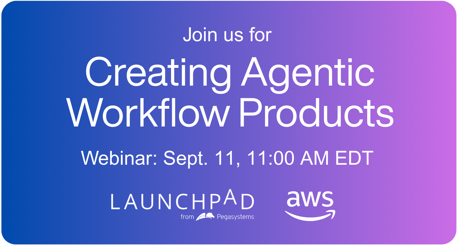 Launchpad AWS webinar