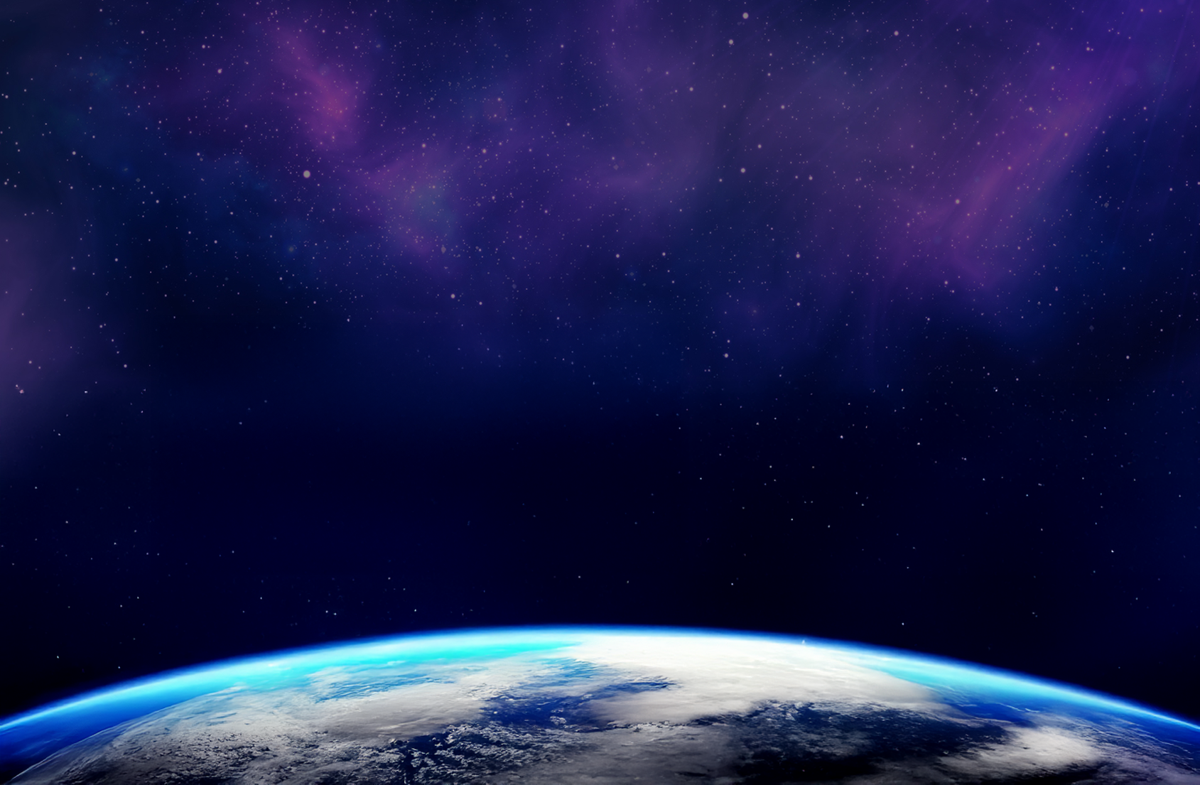 background image of Earth with purple sky