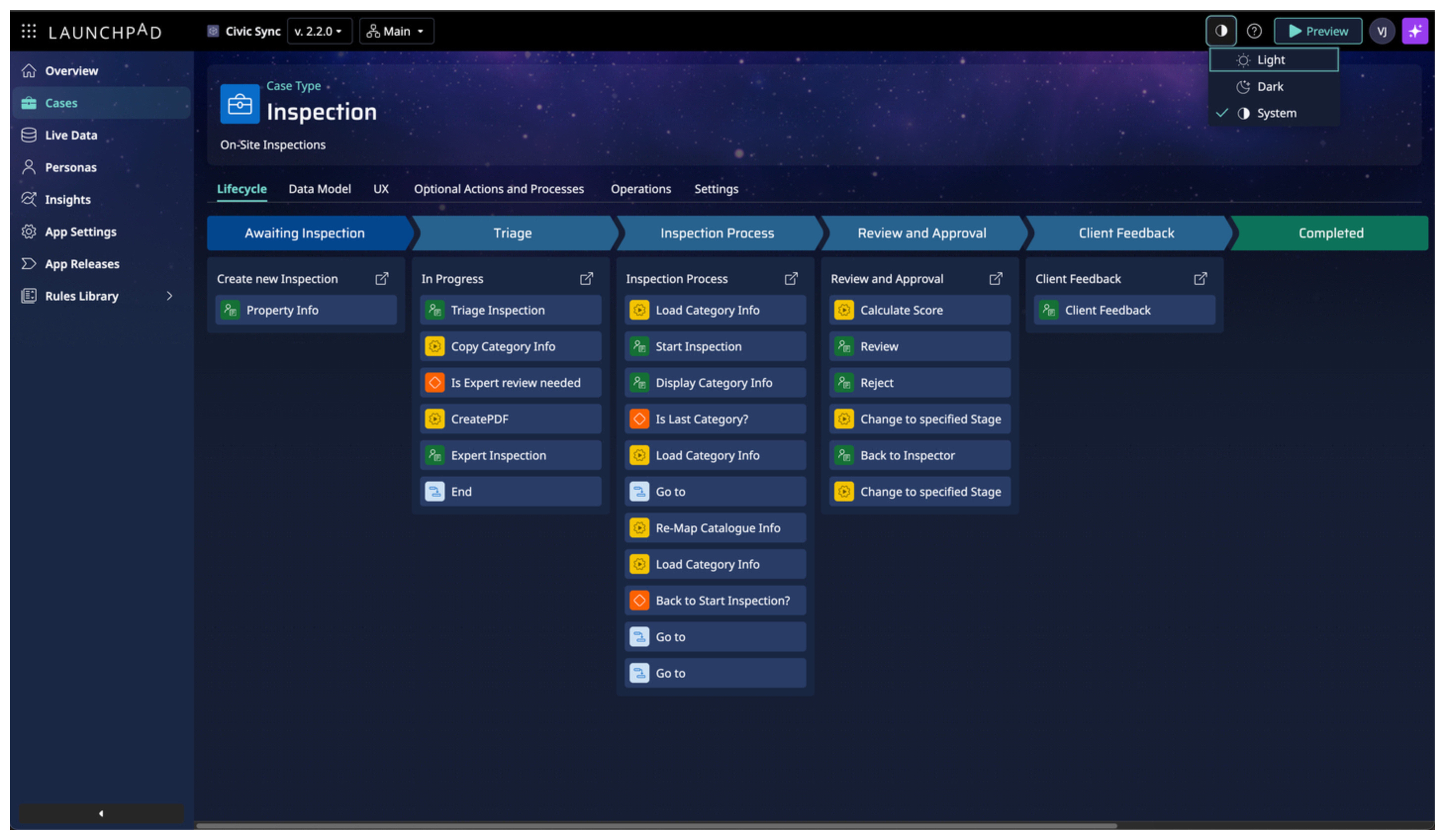 Pyxis theme with toggle