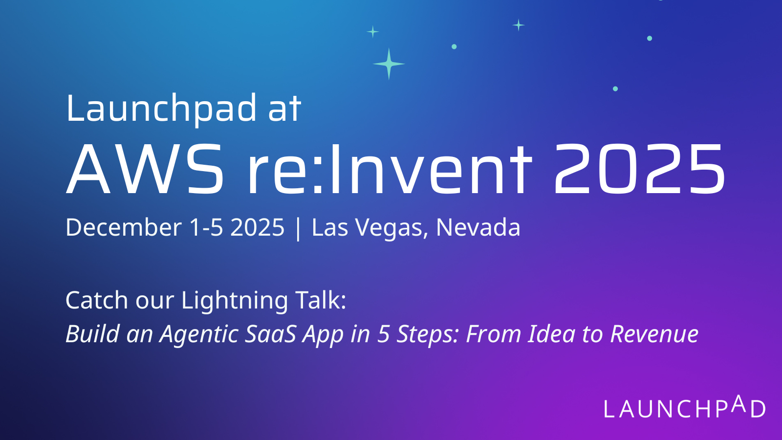 AWS reInvent poster