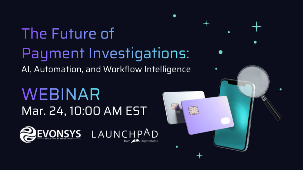 The future of payment investigations webinar poster