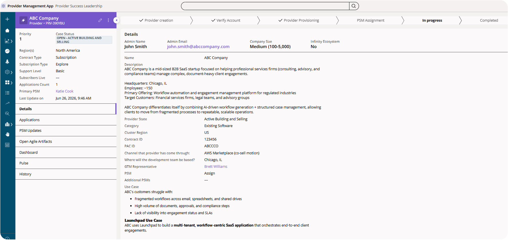 Provider management App