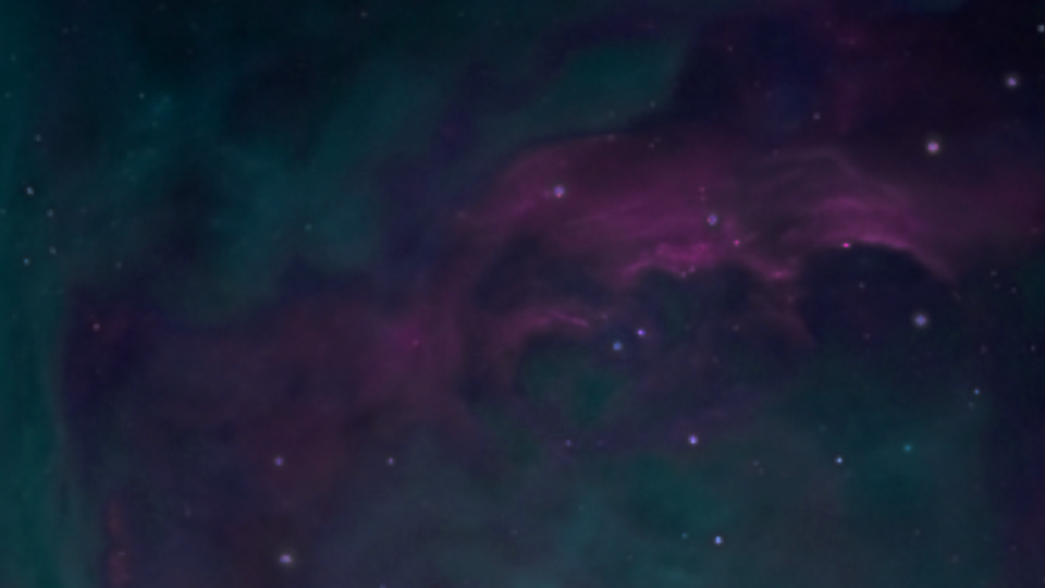 turquoise and purple nebula