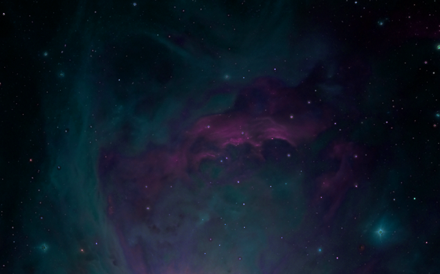 turquoise and purple nebula