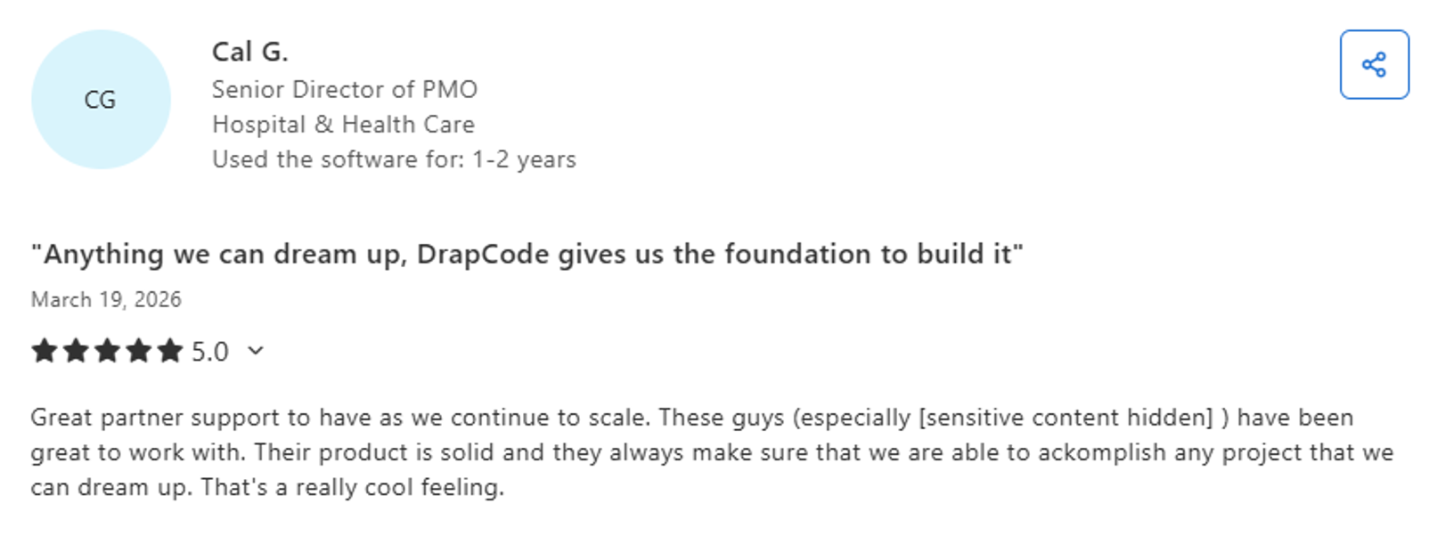 DrapCode review
