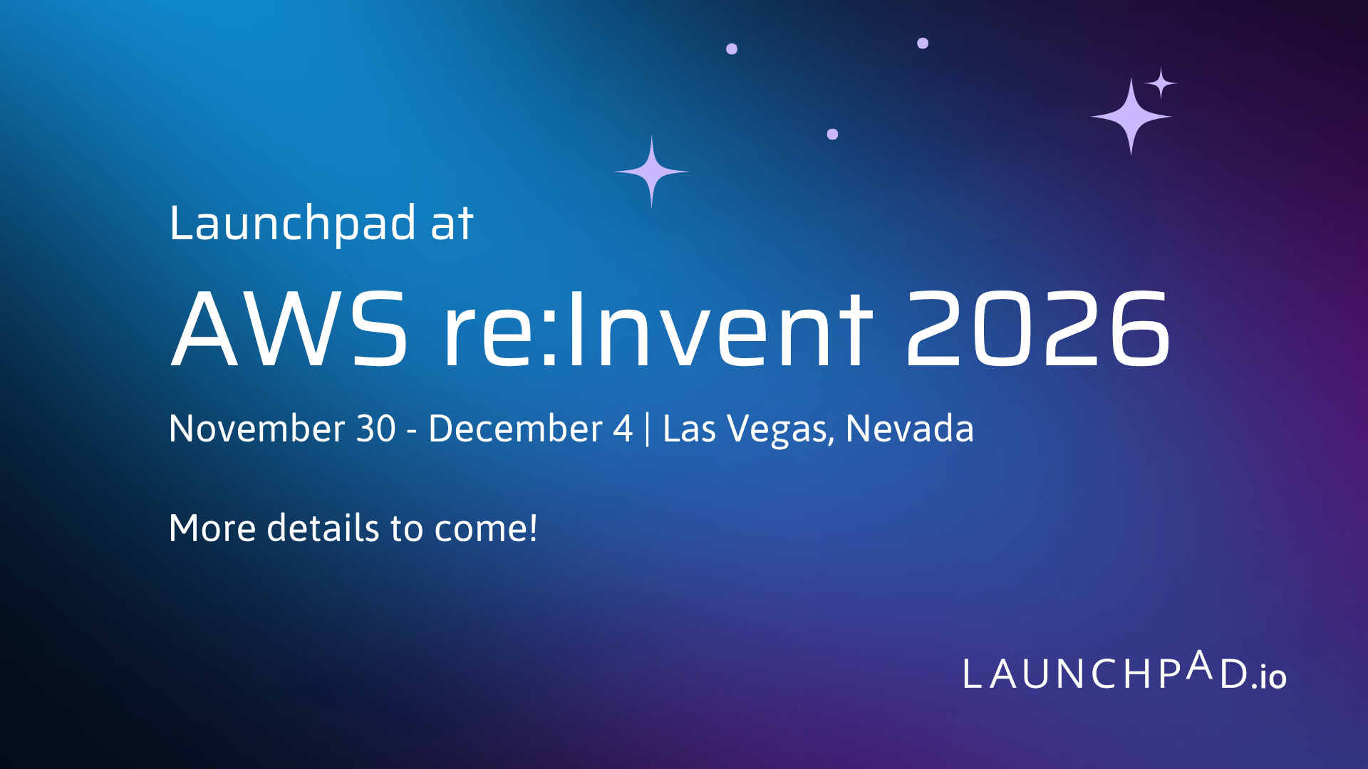 aws reinvent 2026 poster