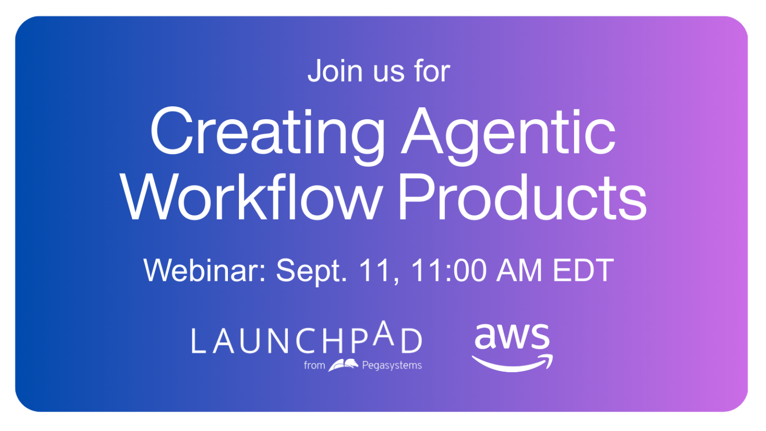 Launchpad AWS webinar