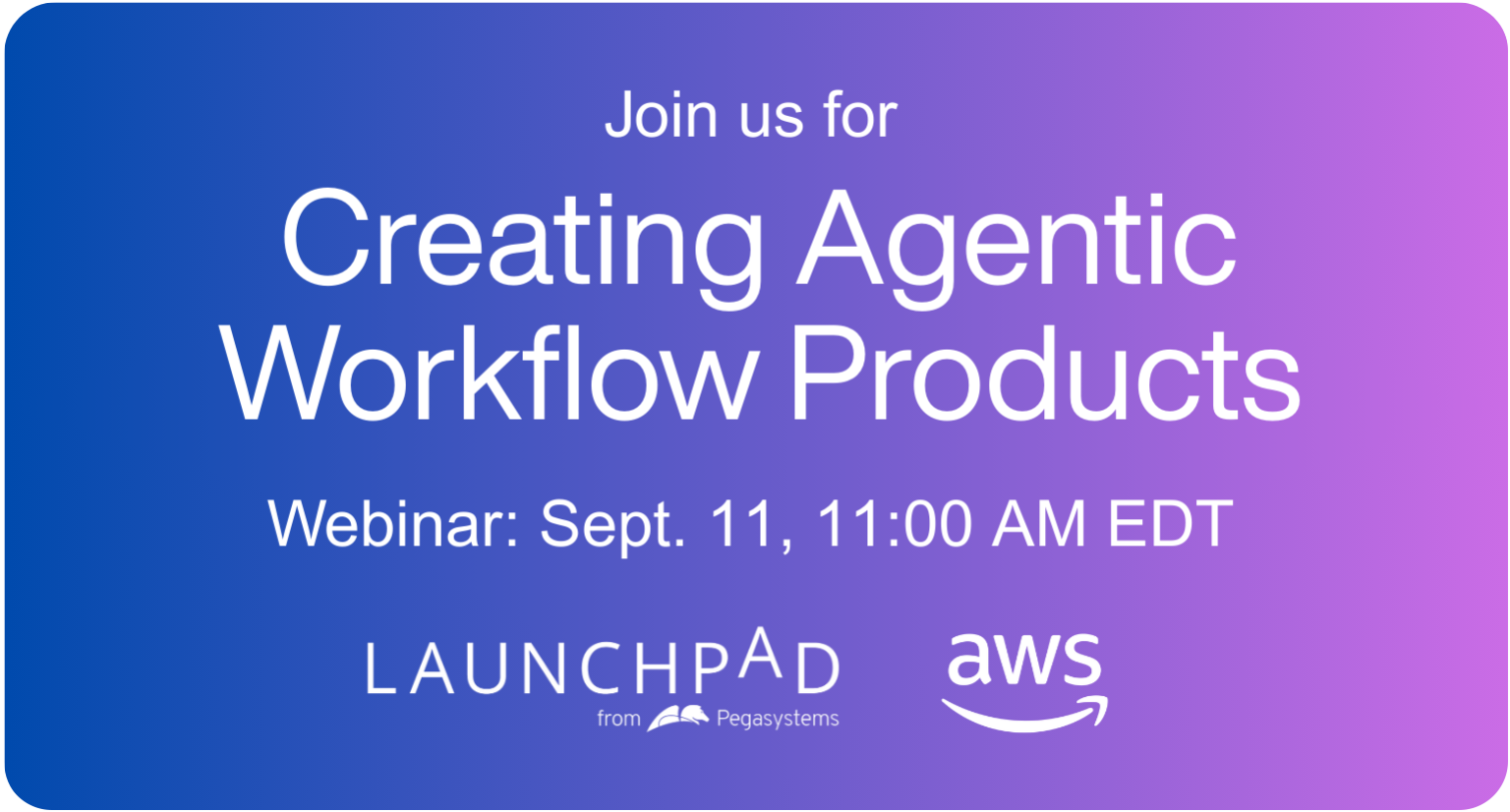Launchpad AWS webinar