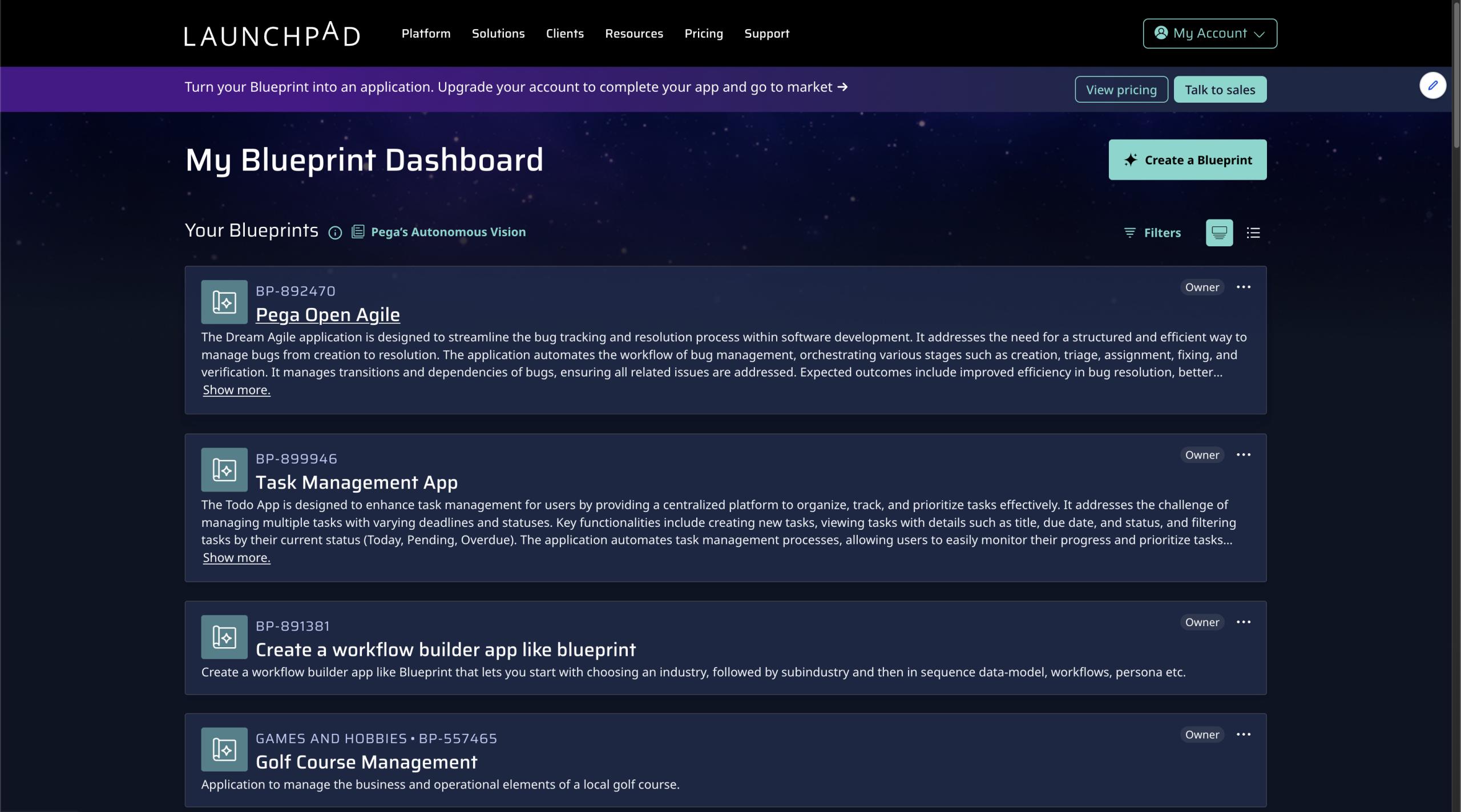 Launchpad development